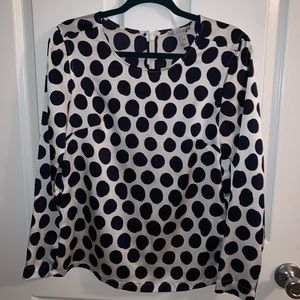 Silk Polka Dot Blouse